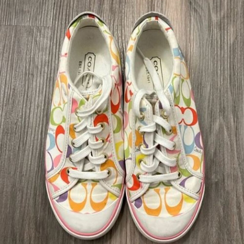 Coach Rainbow Tennis Shoes